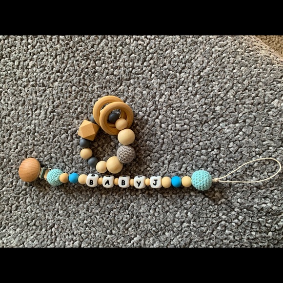 Baby Rattle, Teether, Pacifier Clip - Picture 6 of 8